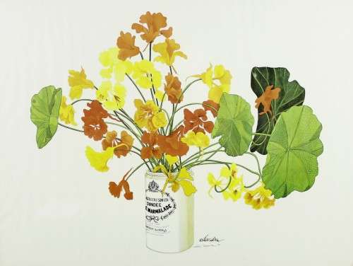 Sandra Tomella - Pair of flower arrangements