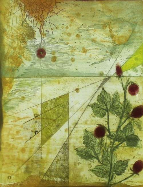 Jim Carning? - Pair of abstract etchings