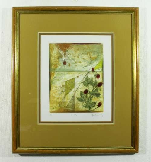 Jim Carning? - Pair of abstract etchings