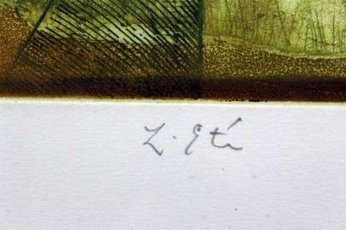 Jim Carning? - Pair of abstract etchings