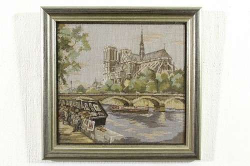 Needle point - Bridge and church