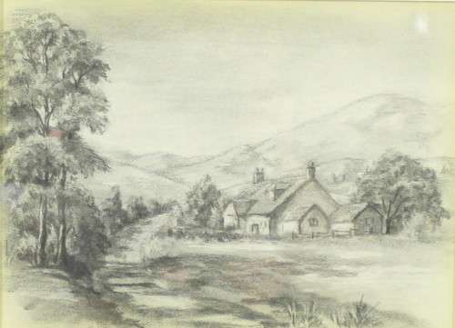 European school - Charcoal sketch