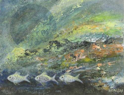Bergere - Abstract with fishes