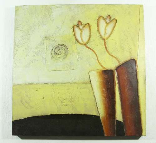Abstract with Tulips