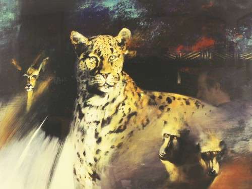 Derric van Rensburg - Collage print