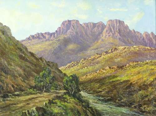 Charles Masser - Mountain scene