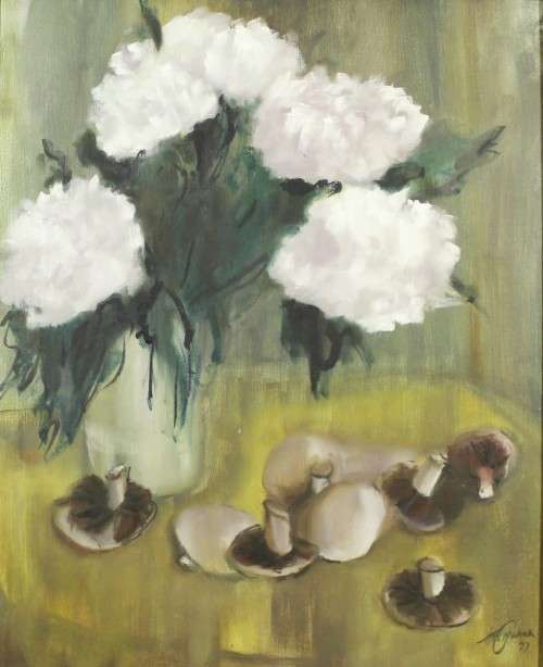 Still life flower arrangement