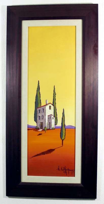 Nic van Rensburg - House in a landscape - Magnificent investment art!! - Bid now!! Free courier!