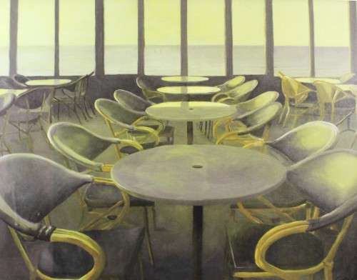 Deck chairs on a ship - Large print