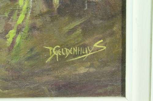 D Geldenhuys - Still life oil