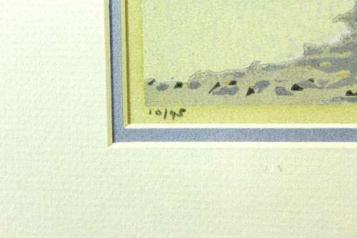 Van Noort - Farm gate - Colored limited edition Litho print - A beautiful treasure! - Bid now!!