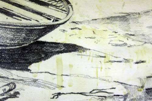 John Patterson - Strandfontein - Pencil drawing