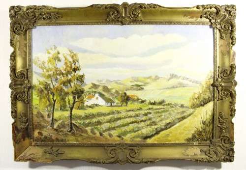 Esmond - Farmhouse with fields - 1950`s