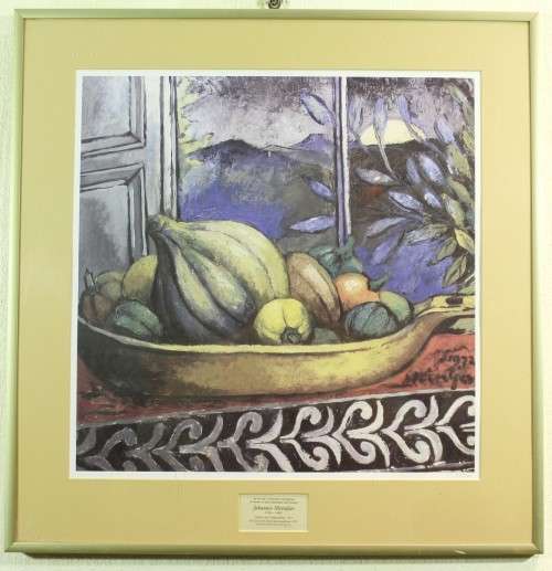 Johannes Meintjies - Still life with nocturnal landscape - Beautiful print! Giveaway price, bid now!