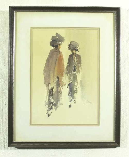 Wallace Hulley - Two ladies - Low price, bid now!