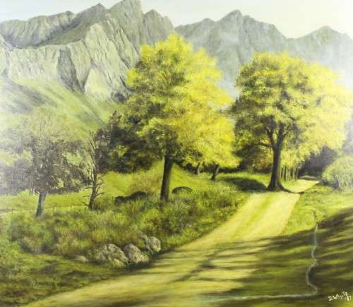 D Whyte - Dirt road and mountains