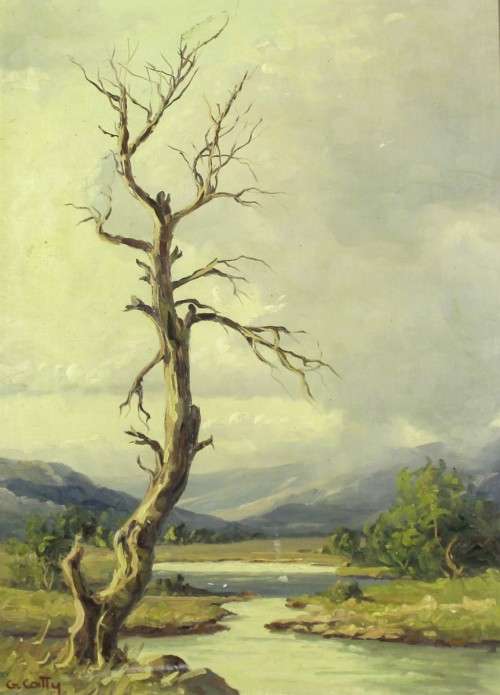 G Catty (Guiseppe Cataruzza) - Tree & river