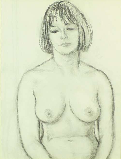 Robert Broadley - Nude study - Charcoal
