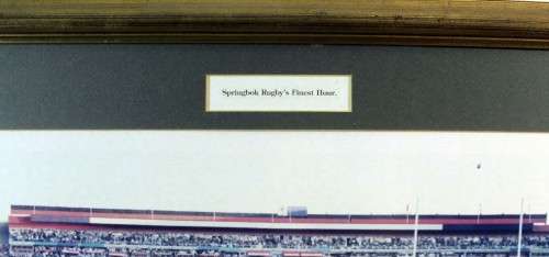 1995 Rugby World Cup Poster - Signed by Kitch Christie - Iconic piece of history!!