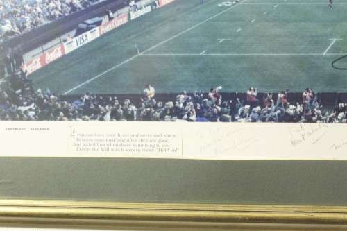 1995 Rugby World Cup Poster - Signed by Kitch Christie - Iconic piece of history!!