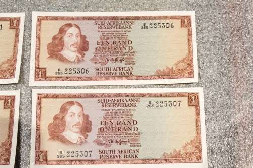 R1 - TW de Jongh - 10 Sequential numbers - Crisp & Uncirculated - Low price - Bid now!