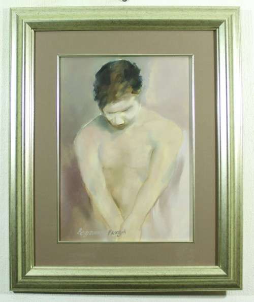 Benjamin Vandyk - Shy male nude - A stunning work! - Low price! - Bid now!