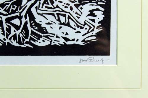Pierneef - Treetrunks and mountains - A beautiful photo lithograph!! Bid now!