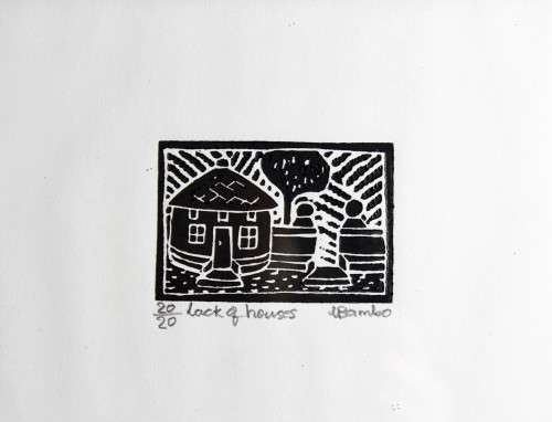 Lucas Bambo - Lack of houses - A beautiful miniature treasure! - Bid now!!