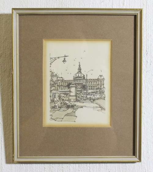 Don Adair - four little prints - Union Building, Paul Kruger, Raadsaal, Palace of Justice