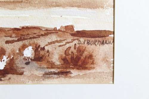 DV Bormann - Rondavels in a landscape