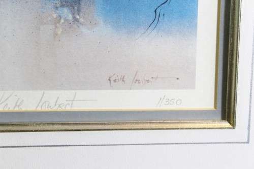 Keith Joubert - limited edition litho - white fronted bee-eater