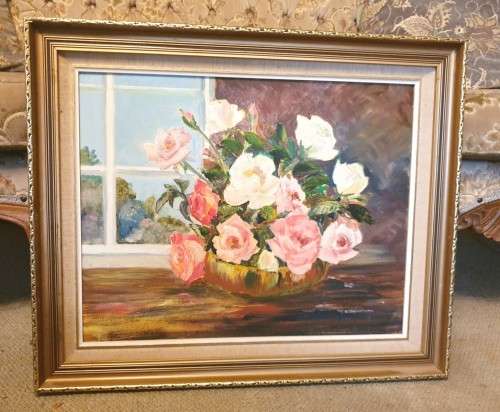 D Theunissen - Still life - Roses -  Low price, bid now!!