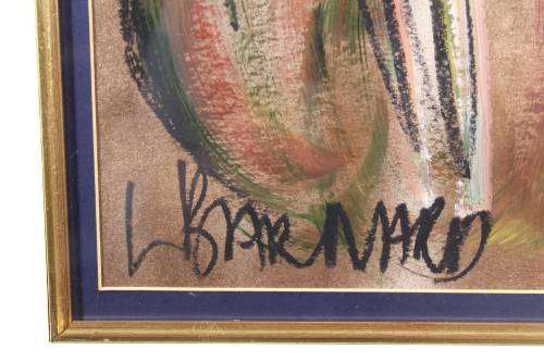 Lynette Barnard - Figure with tulips - A beautiful painting!! Bid now!!