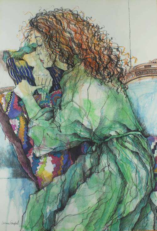 Loraine Campbell - Lady reflecting