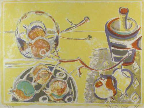 Thijs Nel - Still life - Limited edition lithograph