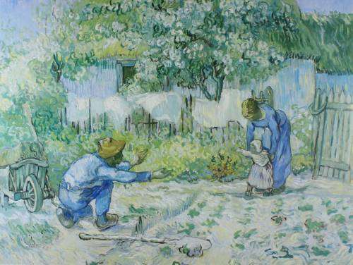 Vincent van Goch - First steps, after Millet