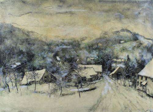 Bernard Gantner - Hand colored lithograph