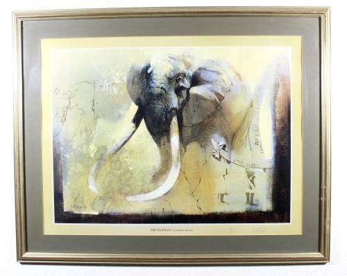 Keith Joubert - Limited edition lithoprint - The Elephant