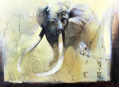 Keith Joubert - Limited edition lithoprint - The Elephant