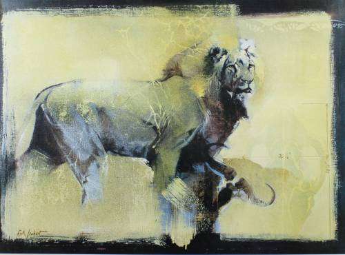 Keith Joubert - Limited edition lithoprint - The Lion