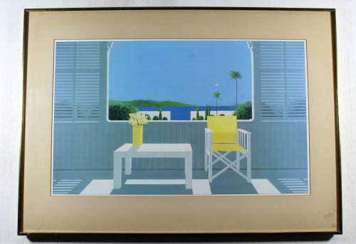 Unsigned silkscreen - Interior scene