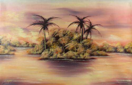 E Ngoma - Lake scene with island