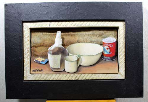 Patrick Mokhuane - Still life with Pilchards