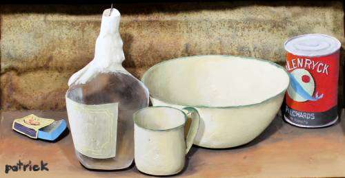Patrick Mokhuane - Still life with Pilchards