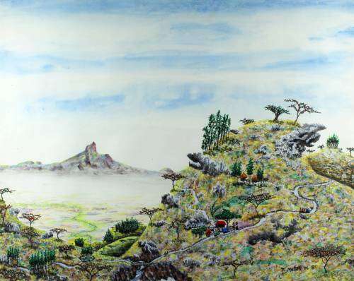 J Muttetti - Road up the mountain
