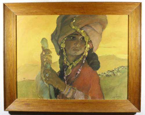 Abel Pann - Woman in Traditional Dress