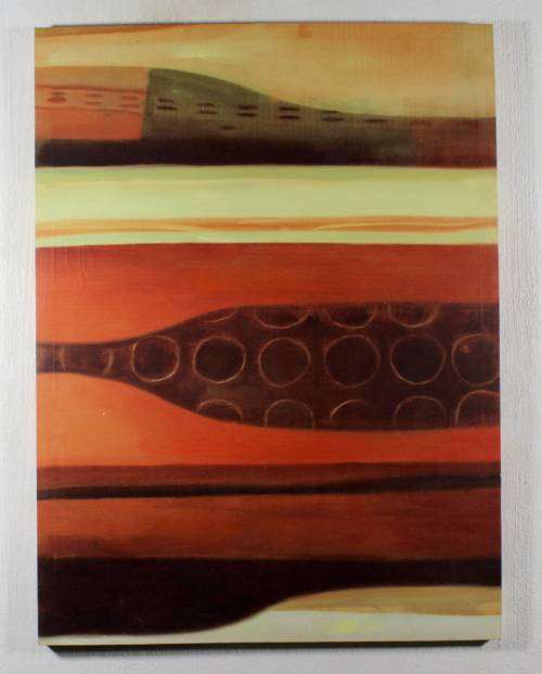 Unsigned - Decorative Abstract Art - Print with Oil