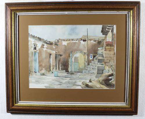 Cris Condou - Old Buildings - Watercolor