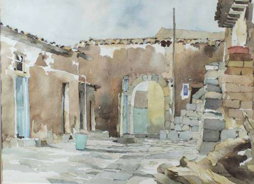 Cris Condou - Old Buildings - Watercolor