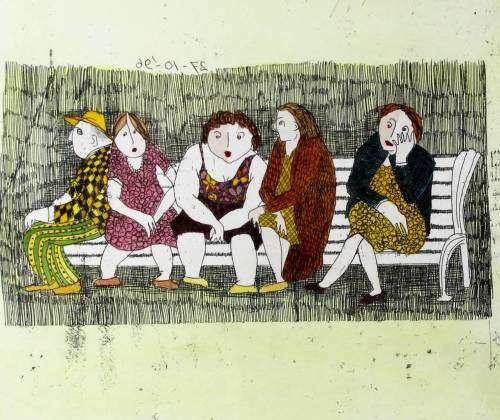 Pieter van der Westhuizen - Op Bankie in Parkie - A Gorgeous Etching - Bid now!! *Free courier!